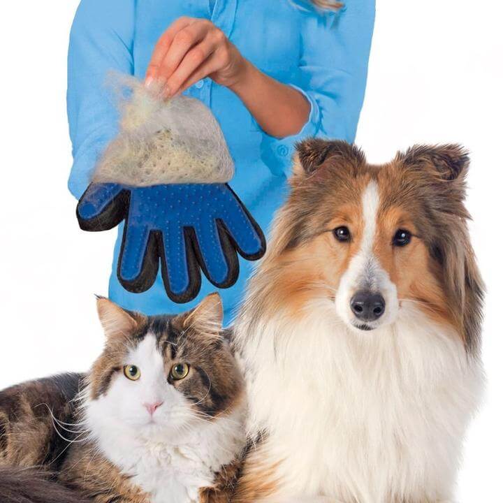 Fellpflege-Handschuh für Hunde und Katzen